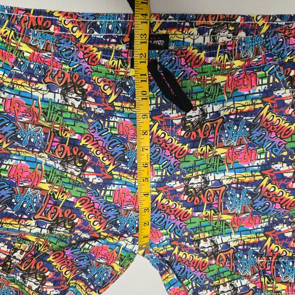 LoveLove Women's Graffiti Print Jogger Pants 3X Colorful Streetwear - Picture 10 of 16
